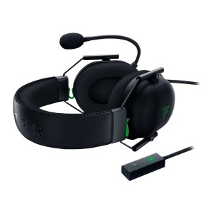 هدست گیمینگ با سیم ریزر مدل BLACKSHARKv2 همراه با کارت صدا